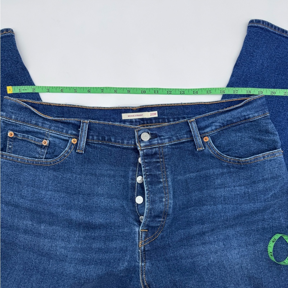 Levi’s Wedgie Straight‎ Leg Blue Jeans, Size 20W - Picture 4 of 13